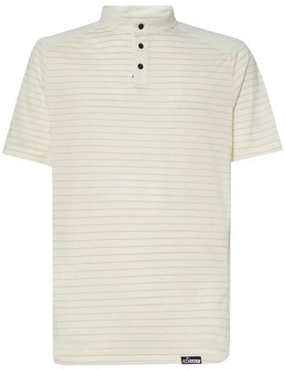 Oakley Fringe Stripe pánské polo, arctic white
