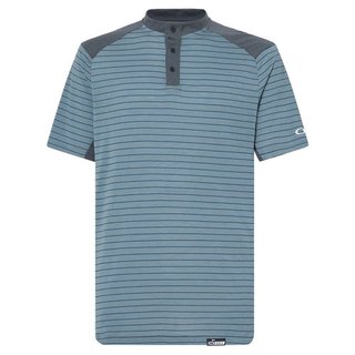 Oakley Fringe Stripe pánské polo, dark slate