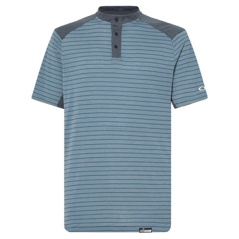 Oakley Fringe Stripe pánské polo, dark slate