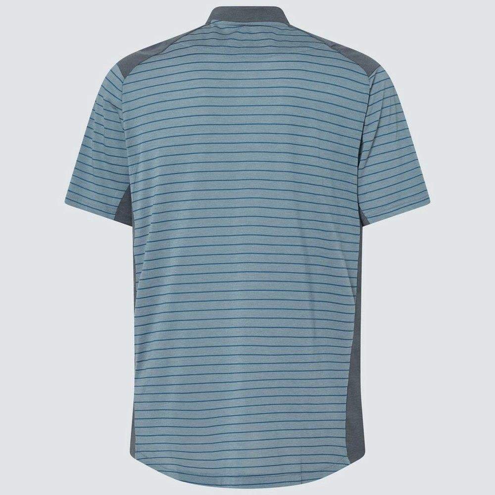 Oakley Fringe Stripe pánské polo, dark slate