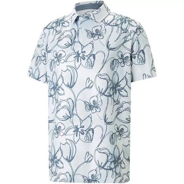 Puma Cloudspun Stems pánské polo, bílé