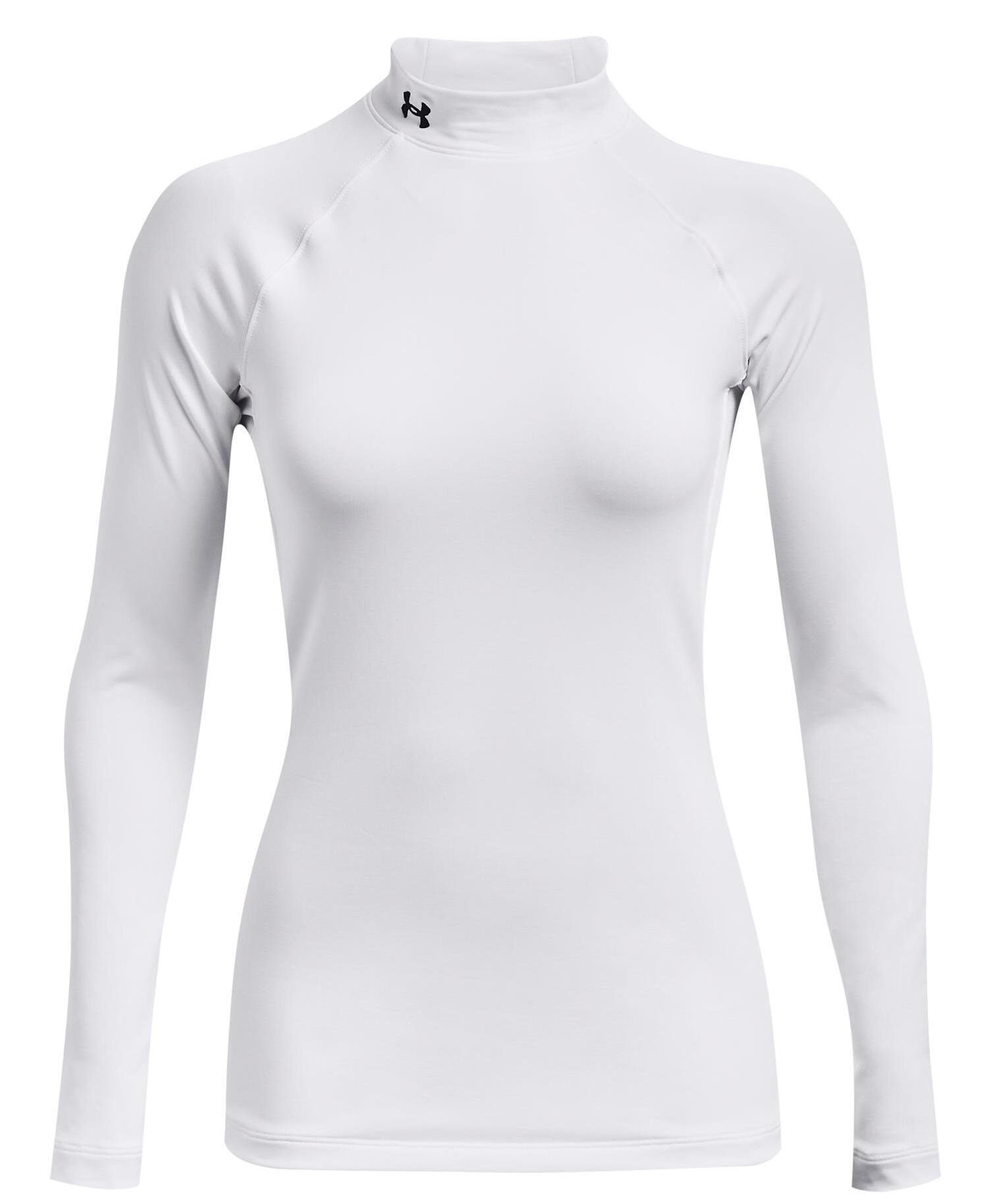 Under Armour Authentics Mockneck dámské thermo tričko, bílé