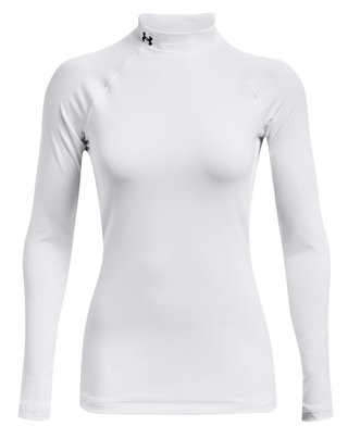 Under Armour Authentics Mockneck dámské thermo tričko, bílé