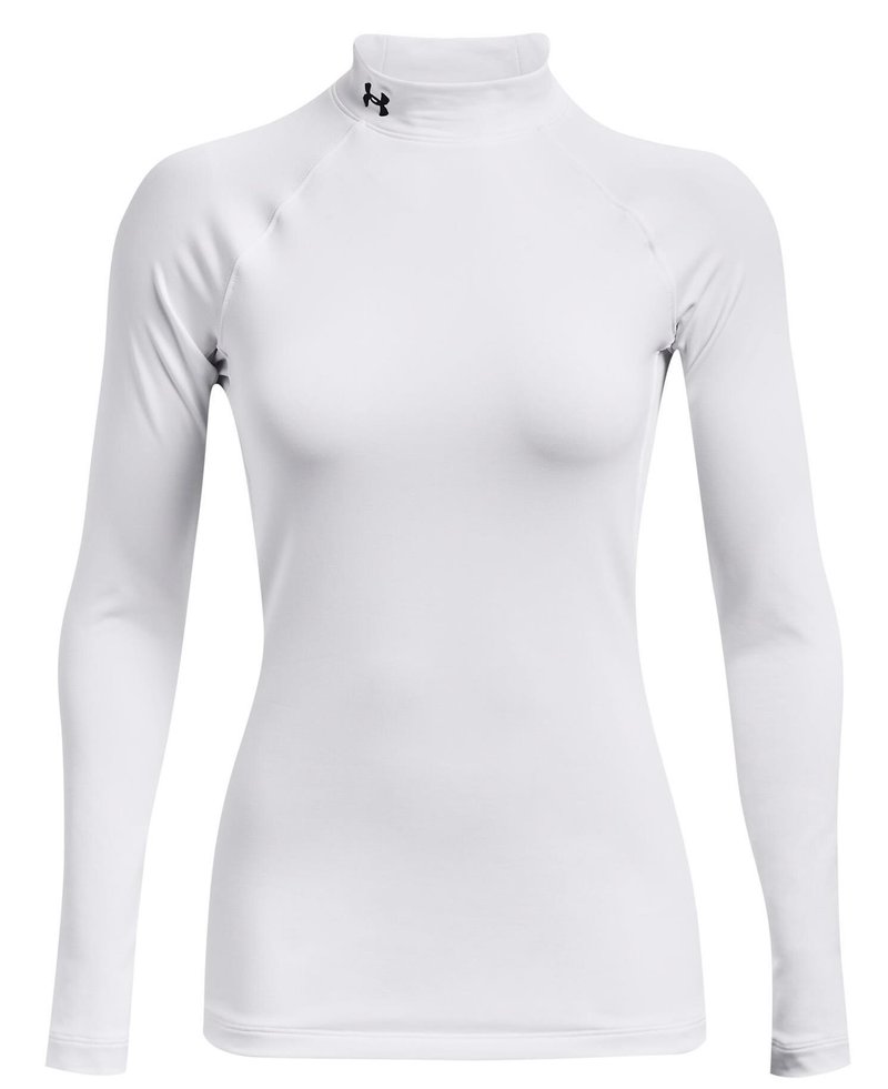 Under Armour Authentics Mockneck dámské thermo tričko, bílé