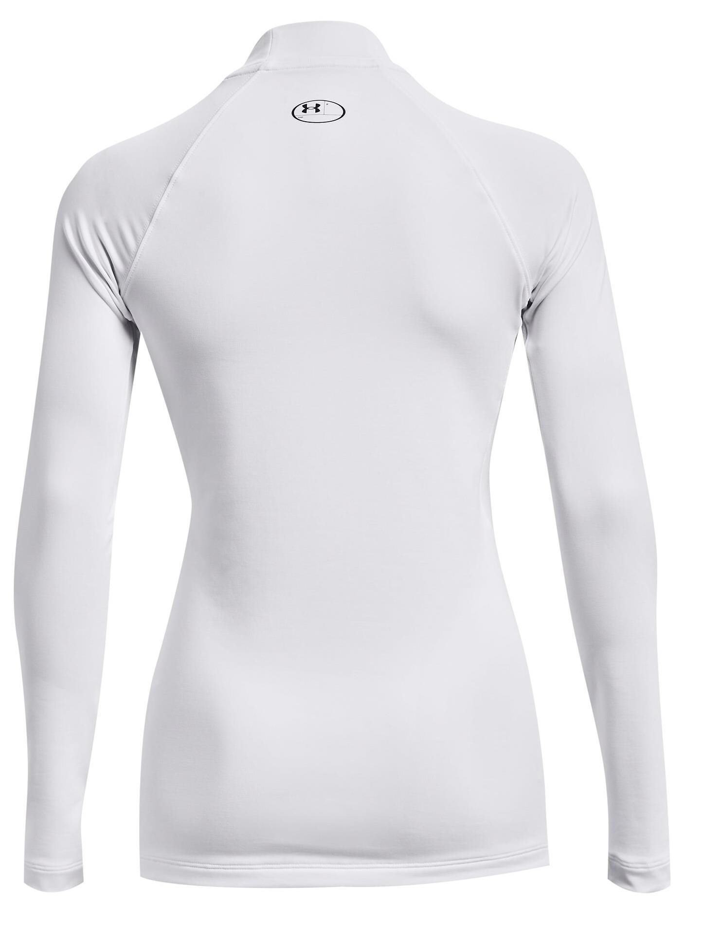 Under Armour Authentics Mockneck dámské thermo tričko, bílé