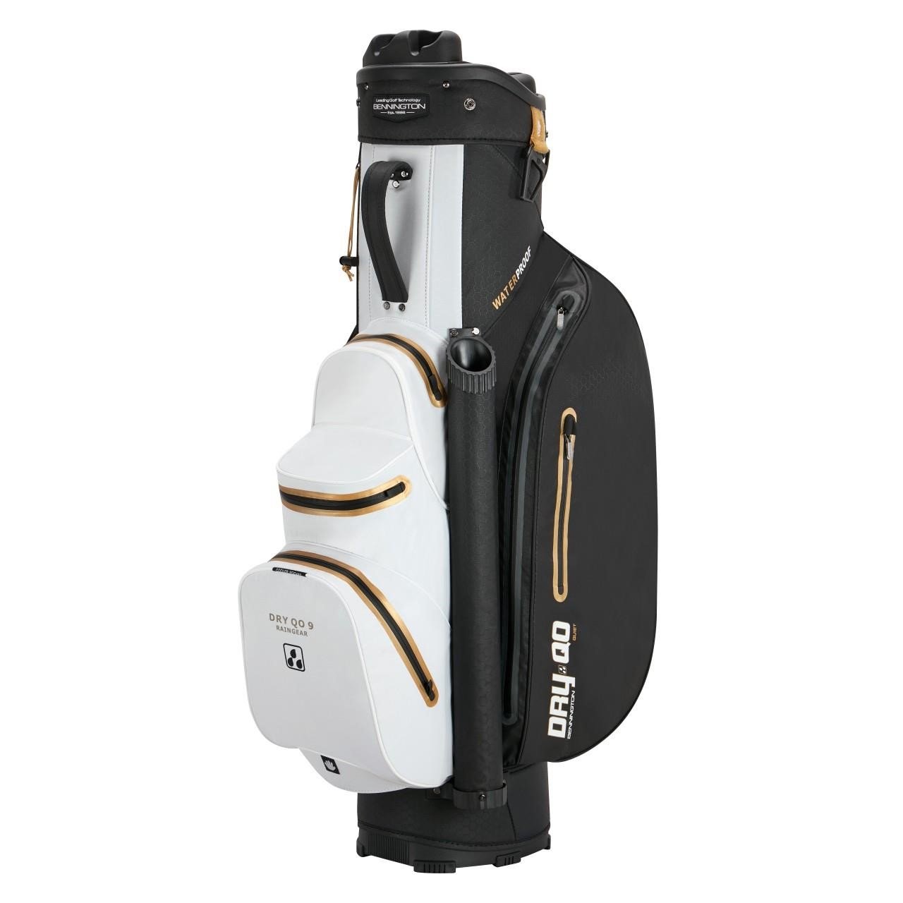 Bennington Dry QO 9 Waterproof cart bag, černo/bílo/zlatý