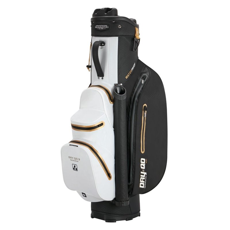 Bennington Dry QO 9 Waterproof cart bag, černo/bílo/zlatý