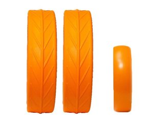 JuCad tires náhradní pneu na kola, 3ks, oranžové
