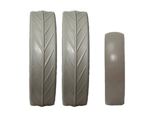 JuCad tires náhradní pneu na kola, 3ks, šedé