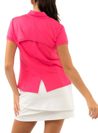 Lucky in Love Chi Chi Short Sleeve dámské polo, růžové