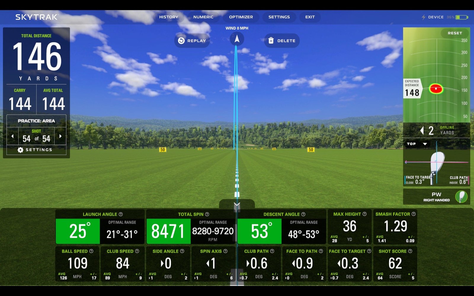 DEMO SkyTrak Launch Monitor (EU) + ochranný kovový kryt