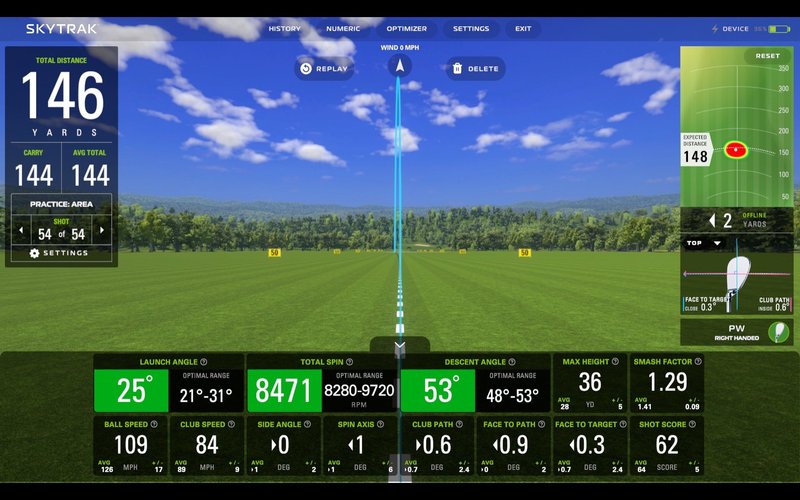 DEMO SkyTrak Launch Monitor (EU) + ochranný kovový kryt