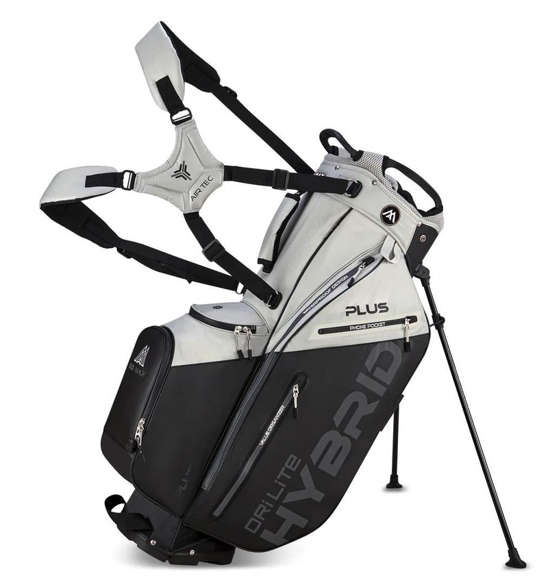 Big Max Dri Lite Hybrid Plus stand bag, šedo/černý