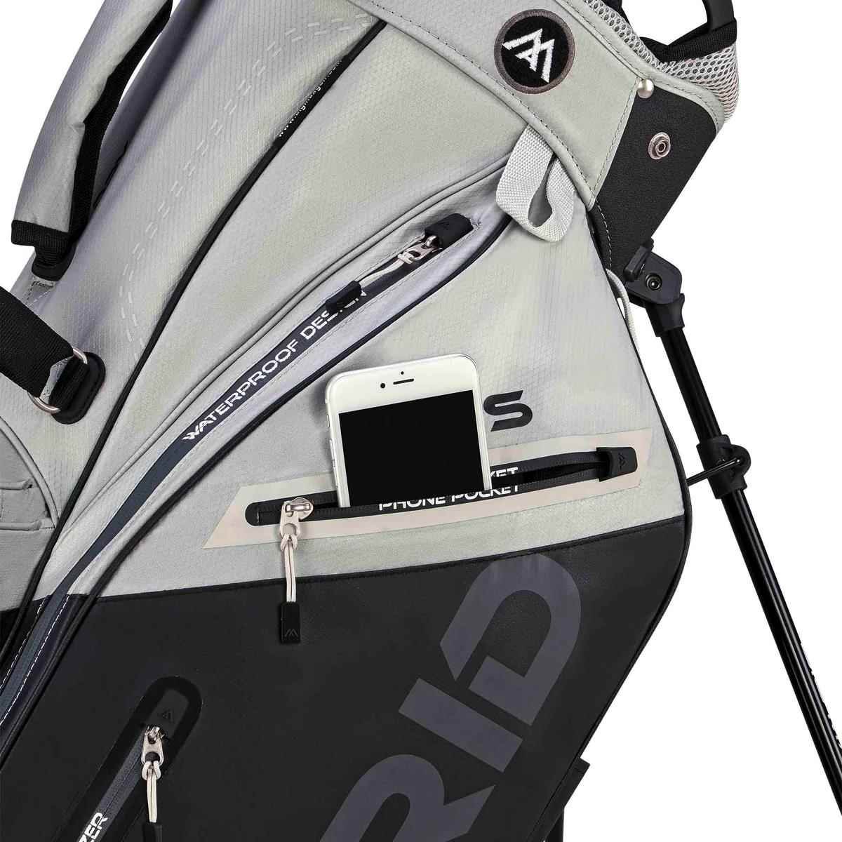 Big Max Dri Lite Hybrid Plus stand bag, šedo/černý