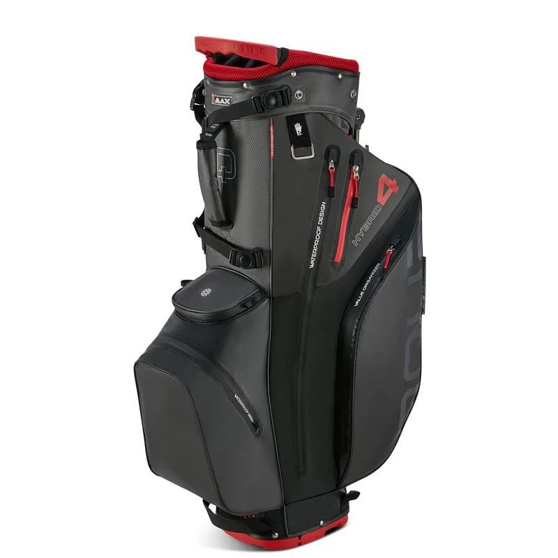Big Max Aqua Hybrid 4 stand bag, černo/šedo/červený