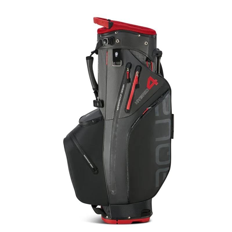 Big Max Aqua Hybrid 4 stand bag, černo/šedo/červený