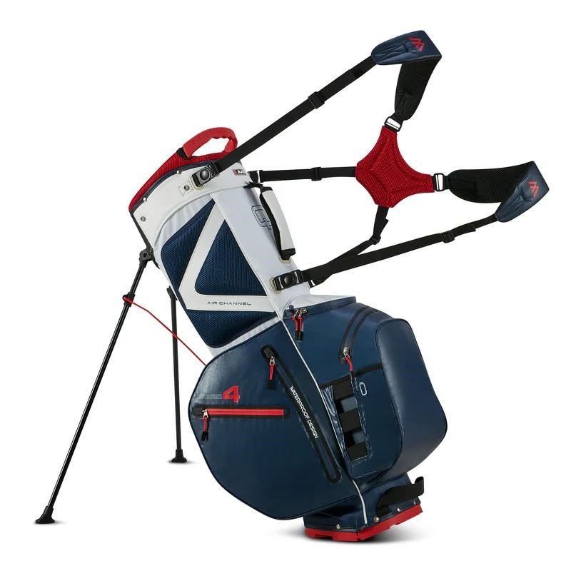 Big Max Aqua Hybrid 4 stand bag, modro/bílo/červený