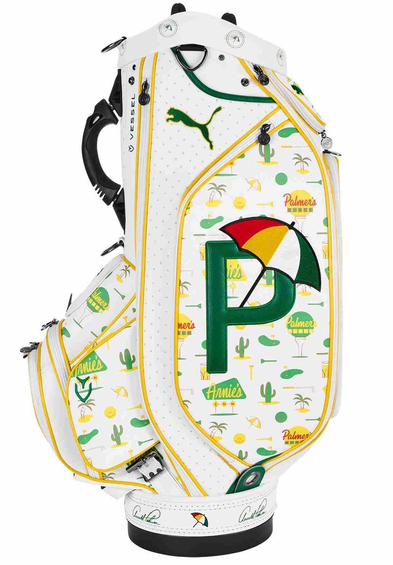 Puma Arnold Palmer Invitational staff bag, bright white