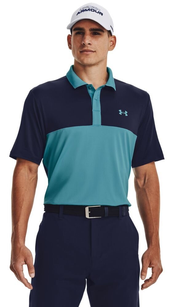 Under Armour Perf 3.0 Color Block pánské polo, glacier blue