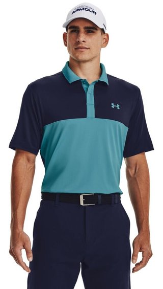 Under Armour Perf 3.0 Color Block pánské polo, glacier blue