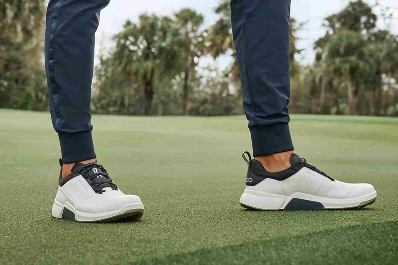 Ecco Biom H4 pánské golfové boty, bílo/černé