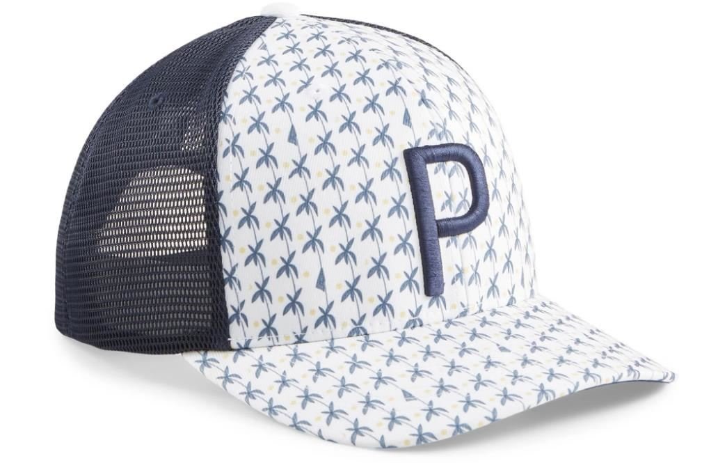 Puma Palms Trucker P pánská golfová čepice, bílo/modrá