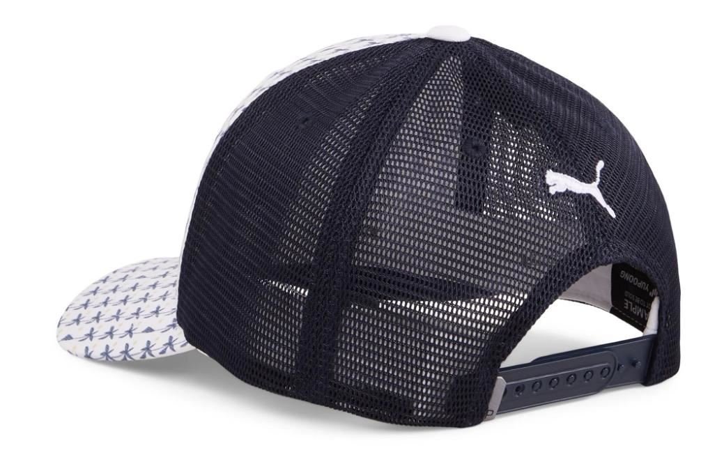 Puma Palms Trucker P pánská golfová čepice, bílo/modrá