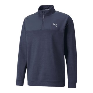 Puma Cloudspun Colorblock 1/4 Zip pánská mikina, tmavě modrá