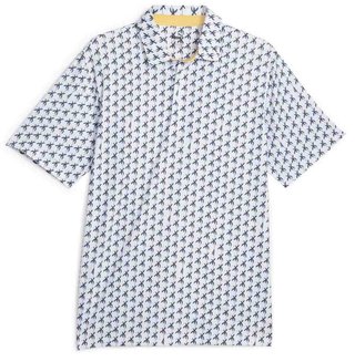 Puma Mattr Palms pánské golfové polo, bílo/modré