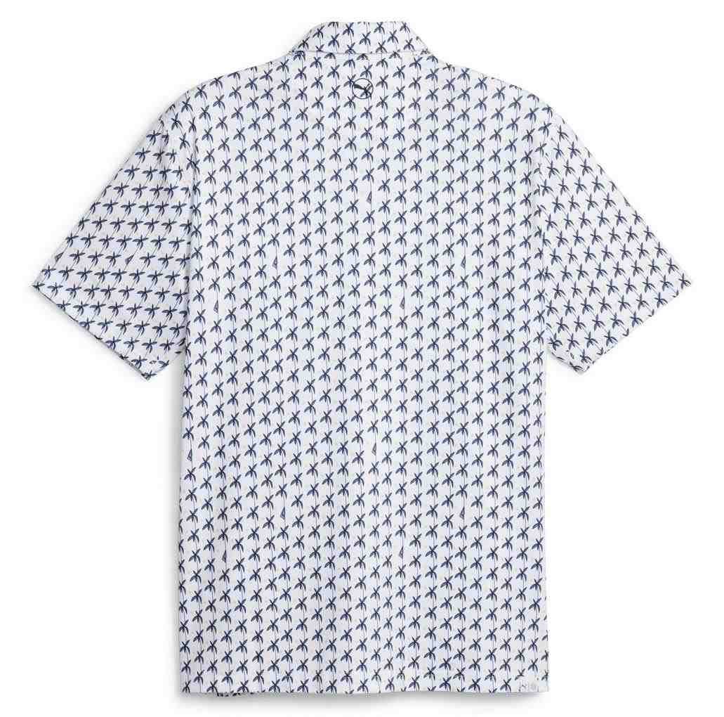 Puma Mattr Palms pánské golfové polo, bílo/modré