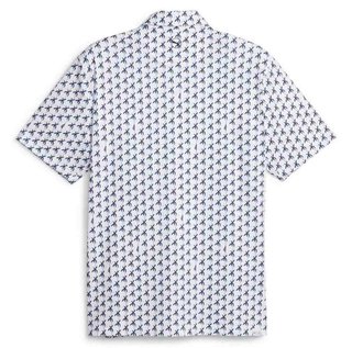 Puma Mattr Palms pánské golfové polo, bílo/modré