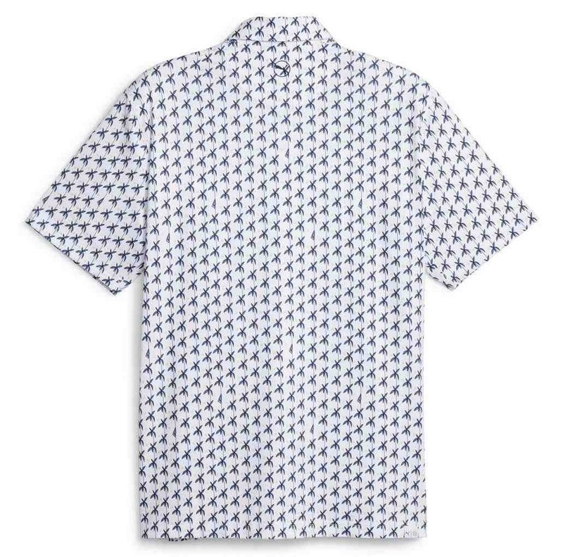 Puma Mattr Palms pánské golfové polo, bílo/modré