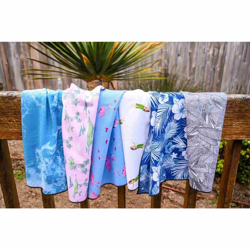 Devant Ultimate Microfiber golfový ručník, tropical flowers