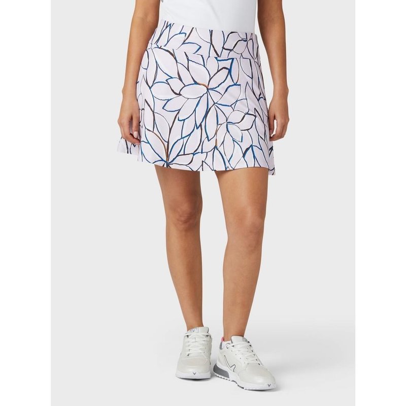 Callaway Linear Floral 17" golfová skort sukně, pink nectar