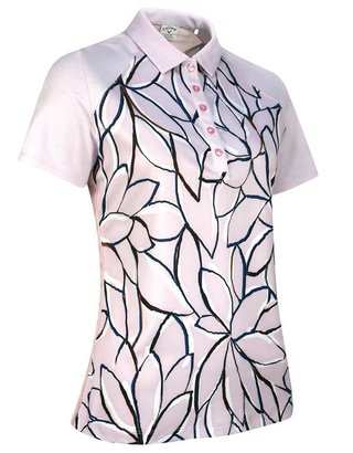 Callaway Linear Floral dámské polo, pink nectar