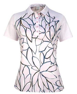 Callaway Linear Floral dámské polo, pink nectar