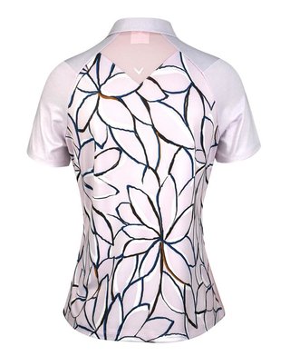 Callaway Linear Floral dámské polo, pink nectar