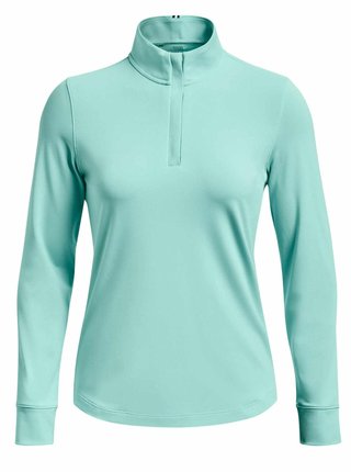 Under Armour Playoff 1/4 Zip dámská mikina, neo turquoise
