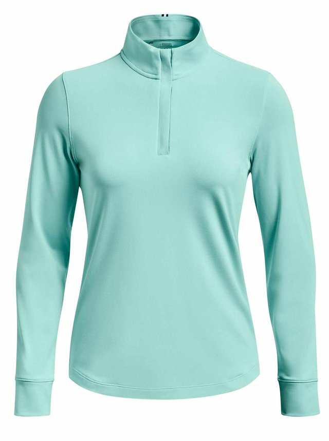 Under Armour Playoff 1/4 Zip dámská mikina, neo turquoise