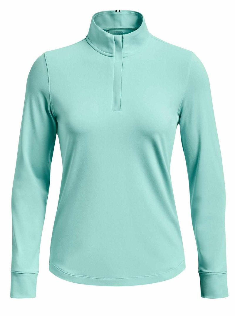 Under Armour Playoff 1/4 Zip dámská mikina, neo turquoise