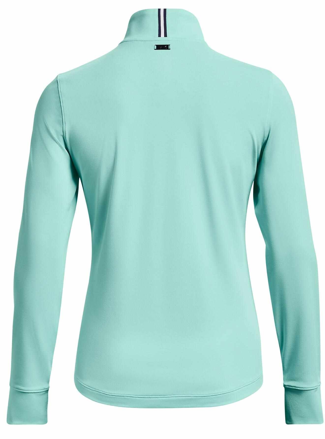 Under Armour Playoff 1/4 Zip dámská mikina, neo turquoise