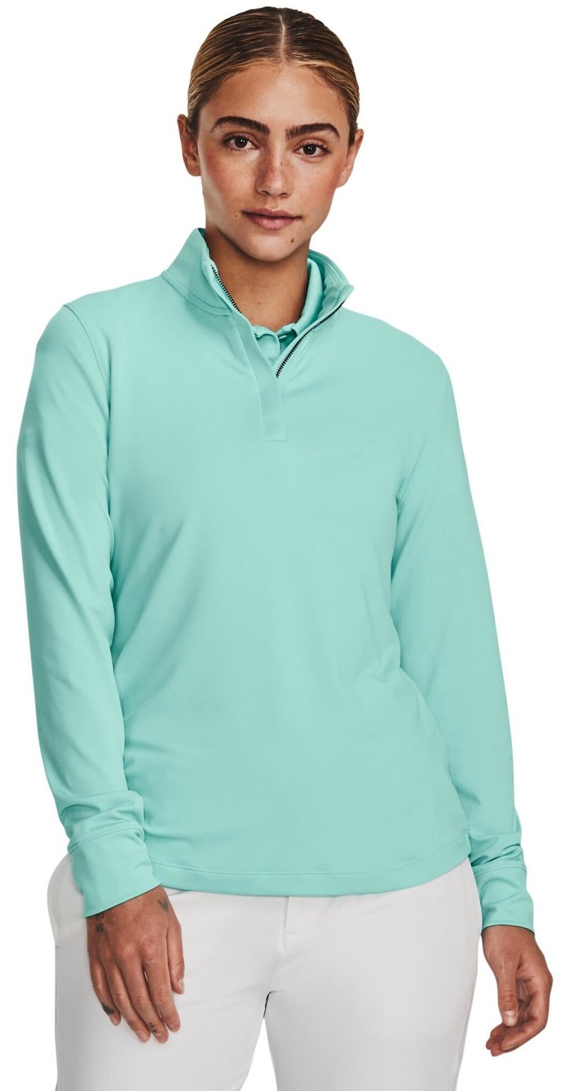 Under Armour Playoff 1/4 Zip dámská mikina, neo turquoise