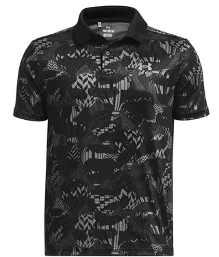 Under Armour Performance Printed dětské polo, černé