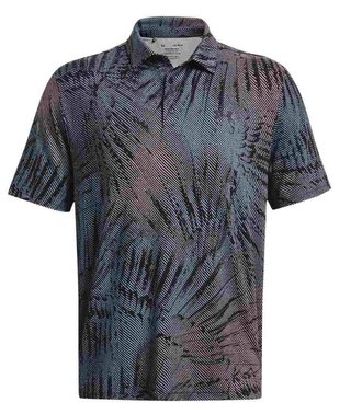 Under Armour Playoff 3.0 Printed pánské polo, černo/růžové