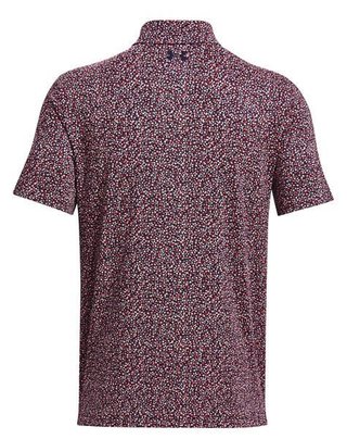 Under Armour Playoff 3.0 Printed pánské polo, tmavě modro/červené