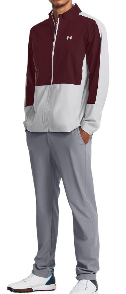 Under Armour Stormproof 3.0 pánská bunda, dark maroon/gray