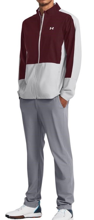 Under Armour Stormproof 3.0 pánská bunda, dark maroon/gray