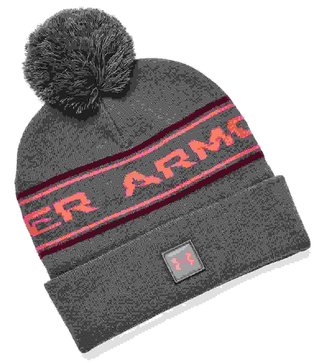 Under Armour Halftime Pom pánská zimní čepice, šedá