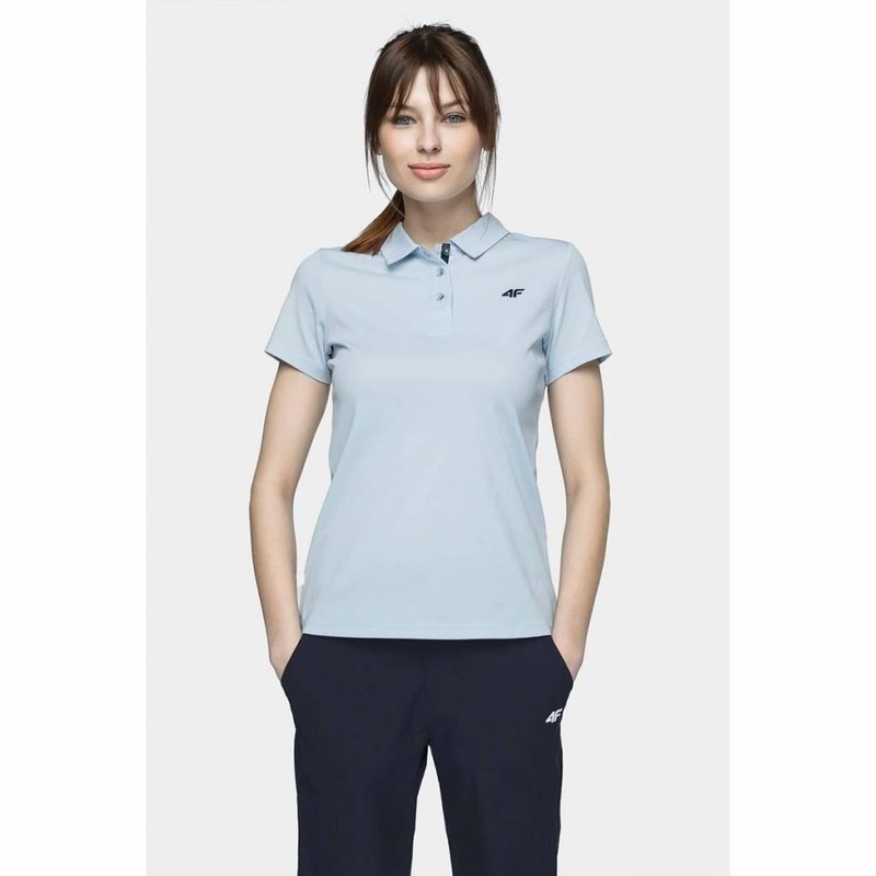 4F dámské golfové polo, světlé modré