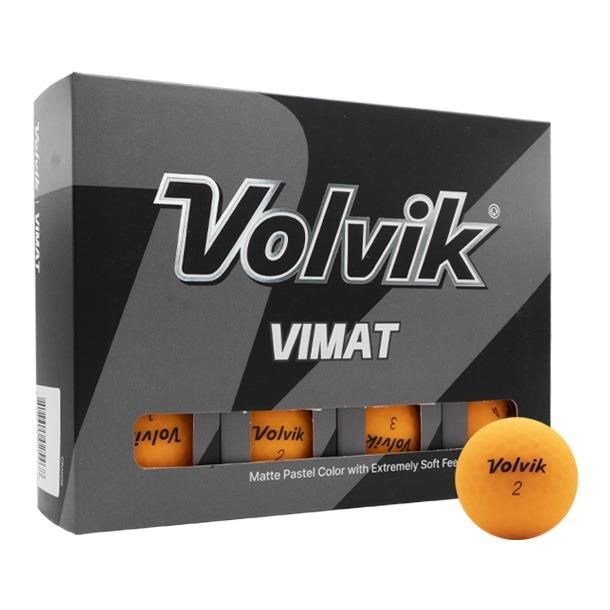 Volvik VIMAT golfové míčky, oranžové,12ks